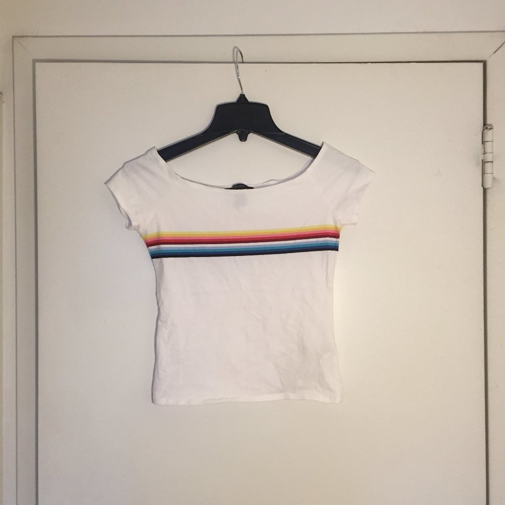 Junior Forever 21 white off the shoulder top